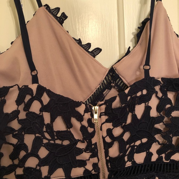 NWT Navy Lace Dress - Picture 7 of 7